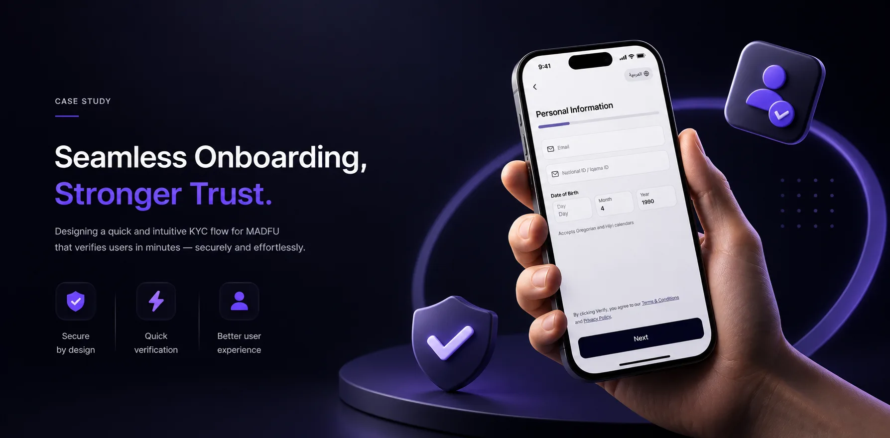Seamless Onboarding, Stronger Trust — Madfu KYC case study hero